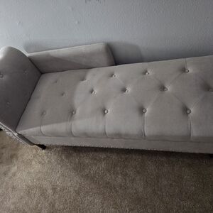 Elegant Gray Chaise Lounge